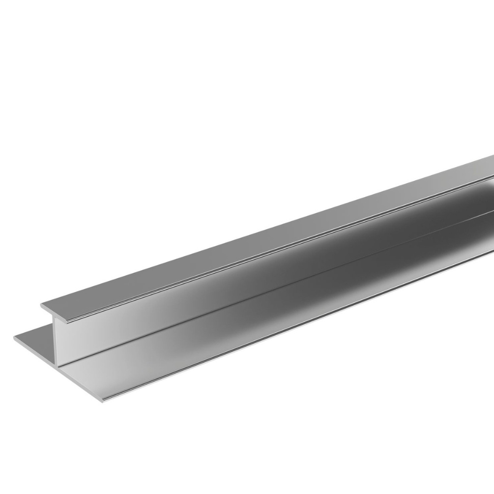 Cut out image of the Showerwall Laminate Bright Silver Joining Trim - JT1